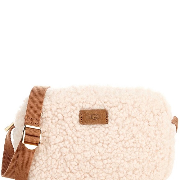 New - UGG Janey II Sherpa Cream Crossbody Bag! - Picture 2 of 13
